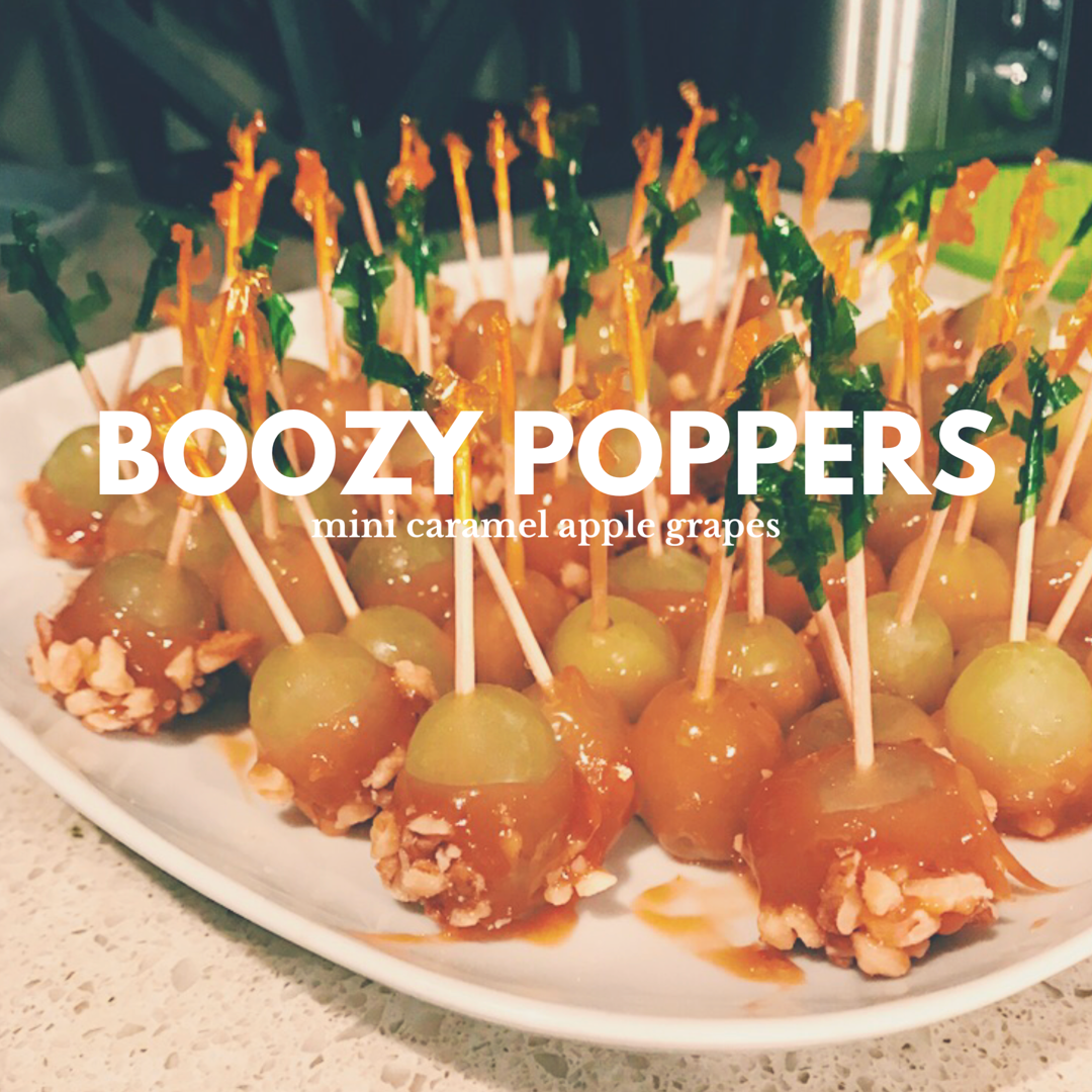mini caramel apple poppers